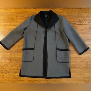 Ciara Sun Woo Grey and Black Scuba Jacket